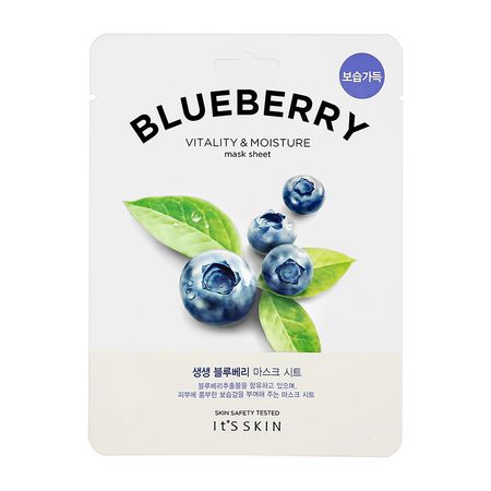 Маска для лица ITS SKIN с экстрактом черники тонизирующая и увлажняющая 18 г