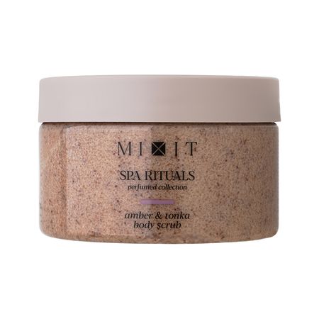 Скраб для тела MIXIT SPA RITUALS сахарно-солевой с ароматом амбры и бобов тонка 300 г