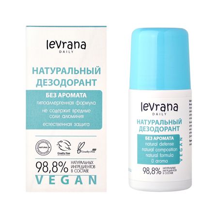 Део-ролл жен. LEVRANA DAILY натуральный без аромата 65 мл