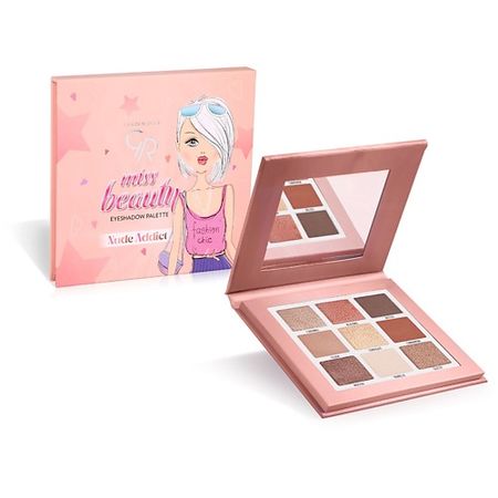 Палетка GOLDEN ROSE Палетка теней для макияжа глаз серии Miss Beauty Eyeshadow Palette Nude Addict