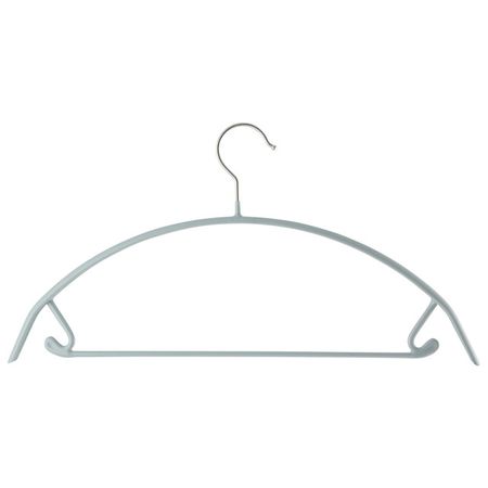 вешалка РЫЖИЙ КОТ 41см для лёгкой одежды металл, ПВХ, с крючками серый