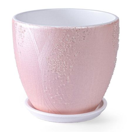 горшок керамический с поддоном Фрост 0,6л d12 h10см  розовый ко джин хо джек фрост том 5 jack frost манхва