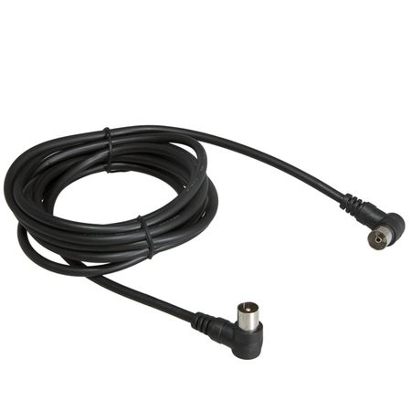 кабель ТВ гнездо -ТВ штекер REXANT угловой 1,5м черный