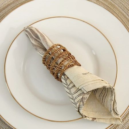 Кольцо для салфеток ARYA HOME COLLECTION Плетеные кольца для салфеток ручной работы Narnia