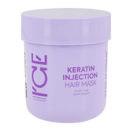 Маска для волос ICE PROFESSIONAL TAKE IT HOME кератиновая для поврежденных волос 200 мл блокнот енот take me away