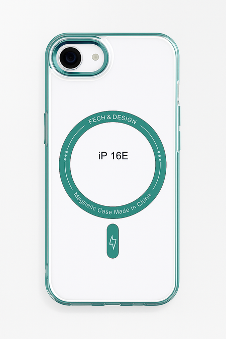 Чехол-накладка iPefet MagSafe для Apple iPhone 16e пластиковый (голубая рамка) екатерина каграманова транспорт энциклопедия для голубая мат ламин выбор лак офсет 215х288