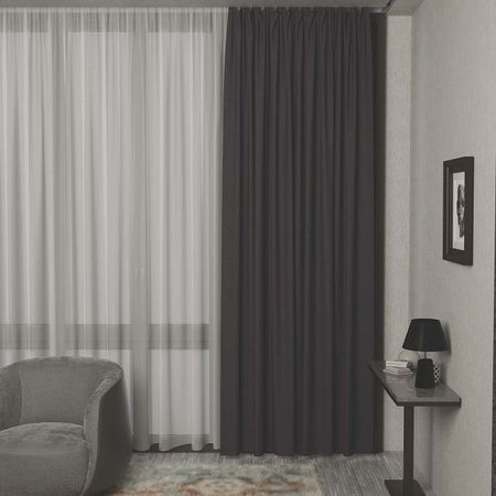 штора портьерная на шт.ленте Garden димаут 200х280см графит, арт.сw538636V40