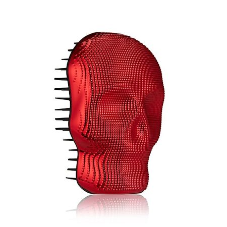 Расческа для волос TANGLE ANGEL Массажная расческа череп детанглер для волос Skeleton Black Chrome