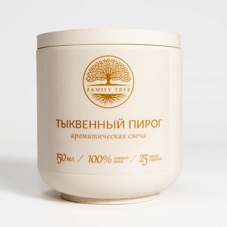 Свеча ароматическая FAMILY TREE Ароматическая свеча в гипсе 