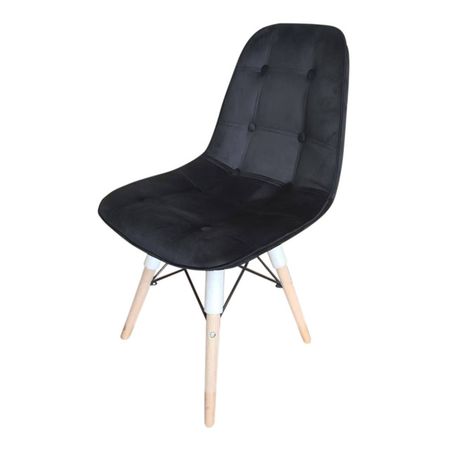 стул NORDIC-3 440х390х830мм ткань/металл/дерево черный