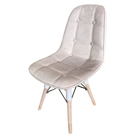 стул NORDIC-3 440х390х830мм ткань/металл/дерево бежевый