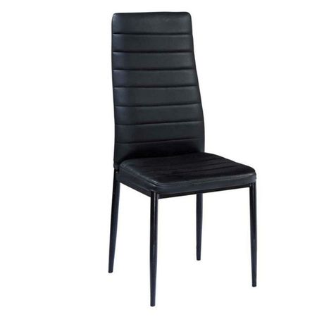 стул COMFY 420х400х960мм искусственная кожа/металл черный