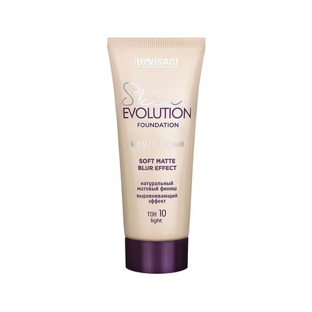 Крем тональный для лица LUXVISAGE SKIN EVOLUTION FOUNDATION soft matte blur effect тон 10 light