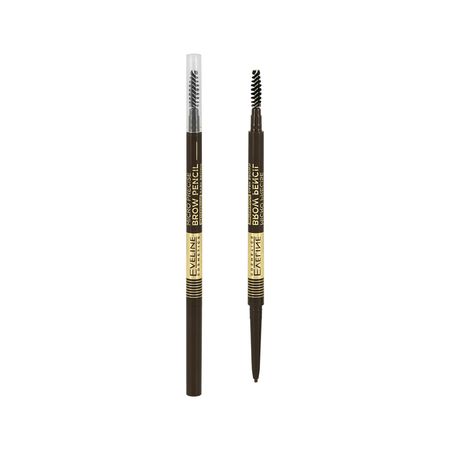 Карандаш для бровей EVELINE MICRO PRECISE BROW PENCIL водостойкий тон 03 dark brown саймон монк micro bit для неугомонных учёных