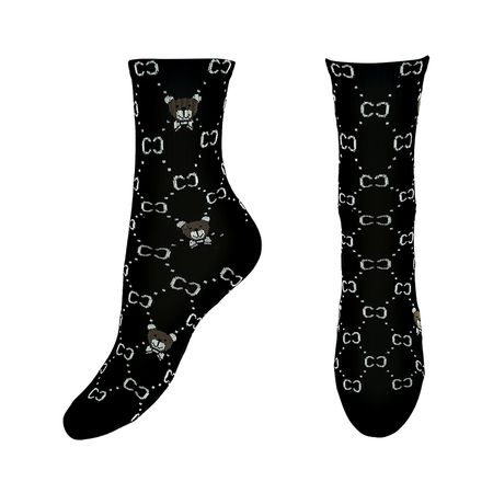 Носки TRENDY LOOK BEAR KNITTED черные one size