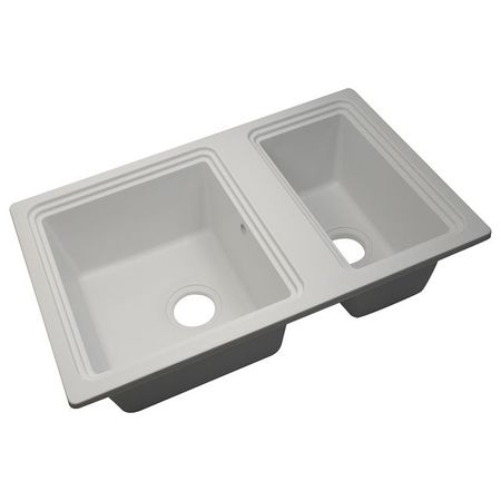 мойка врезная Formastone Каприз прямоугольная 790х510х200мм кварц белая