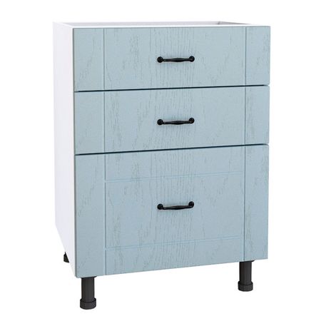 кухонный шкаф напольный Блюз 600х550х820мм 3 ящика МДФ/ЛДСП эльдар сафин волков блюз