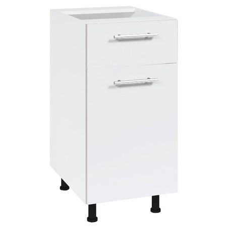 кухонный шкаф напольный Лофт Милк 400х550х820мм 1 ящик МДФ/ЛДСП