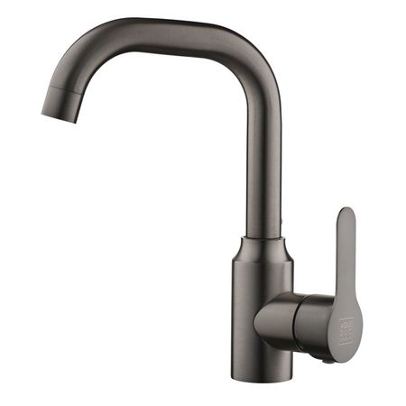 смеситель для раковины AQUEDUC нержавейка вороненая сталь