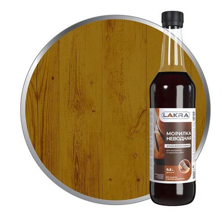 морилка неводная ЛАКРА орех 0,5л, арт.0007990