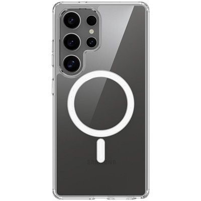 Чехол-накладка Kzdoo Mag Guardian Magsafe для Samsung Galaxy S25 Ultra пластиковый (прозрачный)