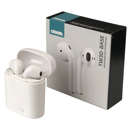 наушники беспроводные CADENA TW3D-Base полноразмерные белый
