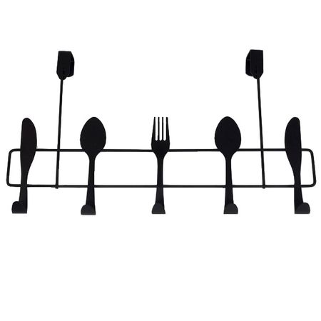 держатель для кухонных аксессуаров TODELIA Kitchen 5 крючков 40х7,5х23см навесной нерж.сталь