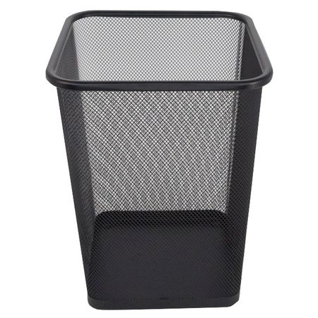 корзина для бумаг TODELIA Black 12л нерж.сталь