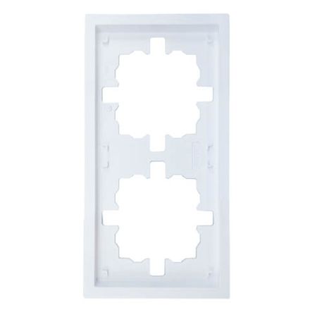 рамка 2 поста LEZARD Zima универсальная белая