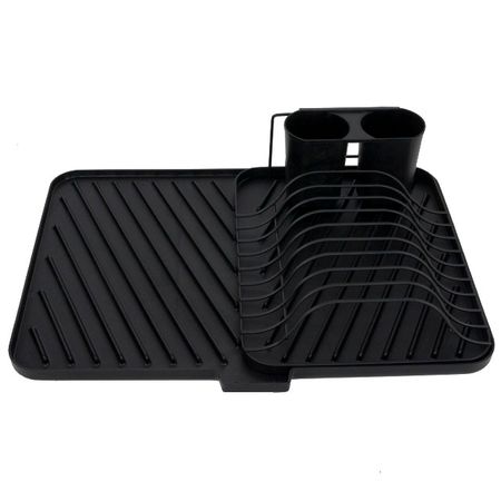 сушилка для посуды TODELIA Compact 43х31х10см с поддоном нерж.сталь, полипропилен