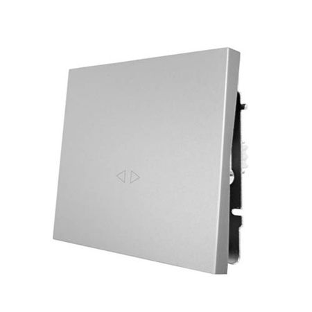 переключатель 1-клавишный LEZARD Zima промежуточный серый матовый