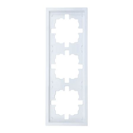 рамка 3 поста LEZARD Zima универсальная белая