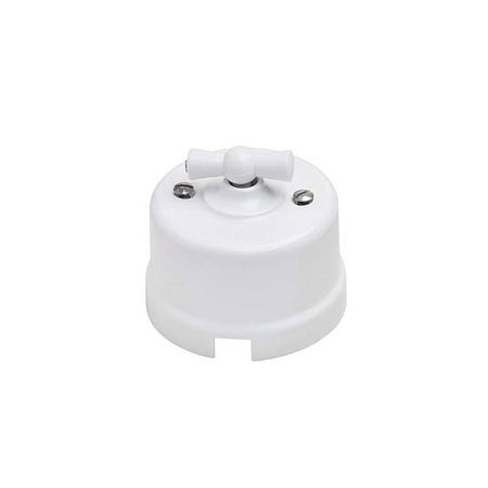 выключатель 1-клавишный ELECTRALINE 10А белый