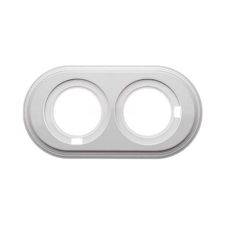 рамка 2 поста ELECTRALINE белый трафарет barocci пвх рамка 20х25см л 130