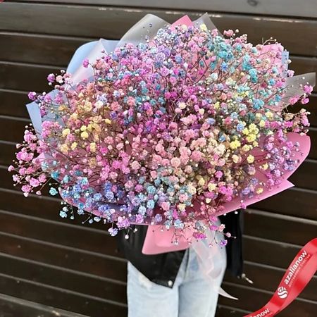 Букет живых цветов AZALIANOW ЦВЕТЫ. ПОДАРКИ. ДЕКОР Букет из разноцветных гипсофил