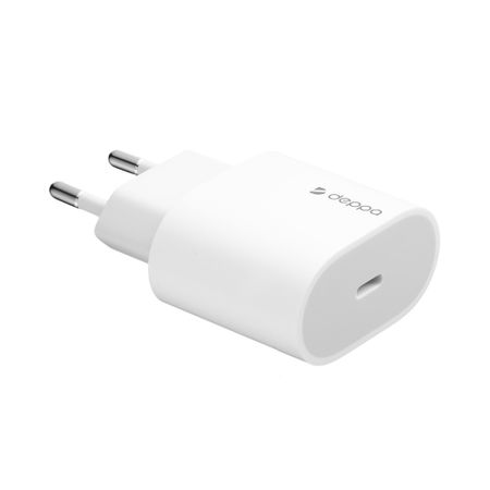 Сетевое зарядное устройство Deppa (11448) Wall charger 20W 3.0А Type-C (белый)
