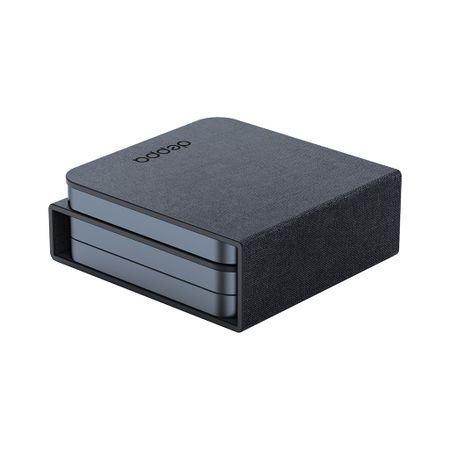 Беспроводное зарядное устройство Deppa MagSafe Mini Fold QI 3 в 1 (23164) для смартфона/наушников/Apple Watch 15W (черный)