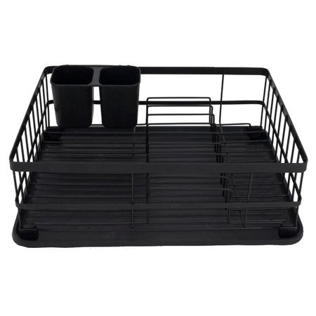 сушилка для посуды TODELIA Compact 40х30х14см с поддоном нерж.сталь, полипропилен