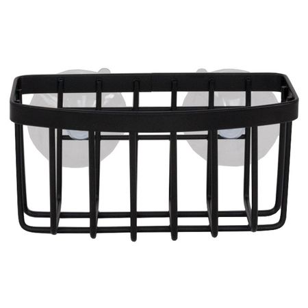 держатель TODELIA Black 16,5х6,2х6см подвесной на присоске нерж.сталь