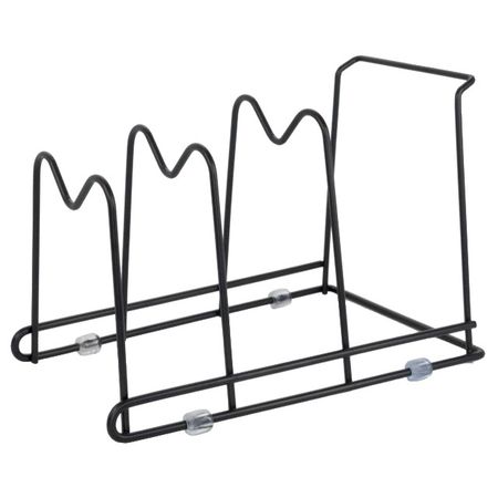 подставка для крышек TODELIA Compact 4 секции 30х19,5х21,5см настольная нерж.сталь