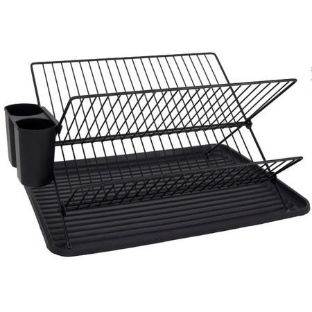 сушилка для посуды TODELIA Compact 2-х ярусная 42,5х31,5х24см с поддоном нерж.сталь