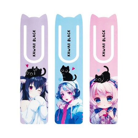 закладка для книг 47х188мм MESHU Kawaii в асс-те