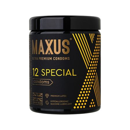 Презервативы MAXUS точечно-ребристые 12 шт