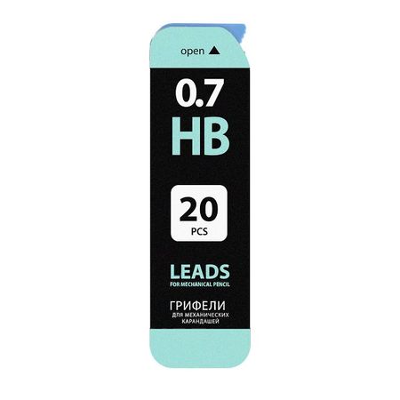 набор грифелей BRAUBERG Black Jack HB 0,7 мм