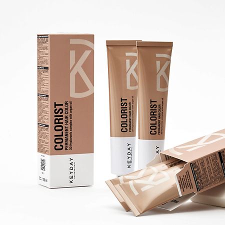 Краска для волос KEYDAY Colorist Крем-краска 8.45 Блондин медный интенсивный