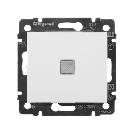 выключатель Legrand 694261 Valena 1-клавишный с подсветкой IP20, белый