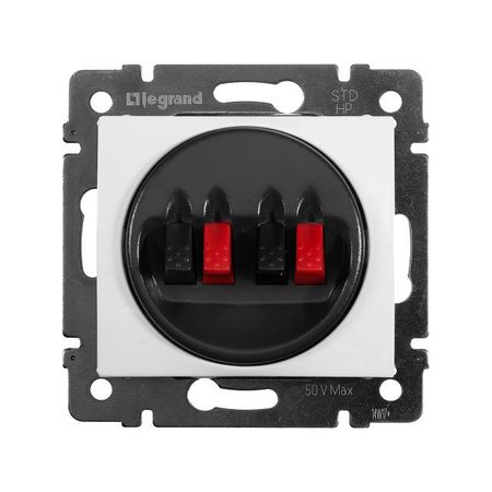 розетка Legrand Valena аудио пластиковая 70х70х35 мм IP20 белая