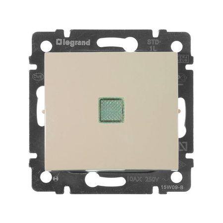 выключатель Legrand 695601 Valena 1-клавишный с подсветкой IP20, слоновая кость