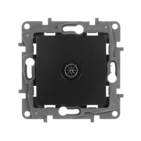 розетка Legrand Etika телевизионная пластиковая 80х80х40 мм IP20 антрацит