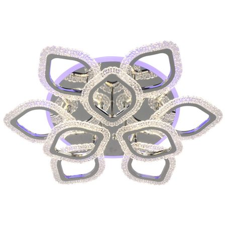 люстра потолочная светодиодная SCHAFFNER  Ruido 126Вт+30Вт пластик металл хром